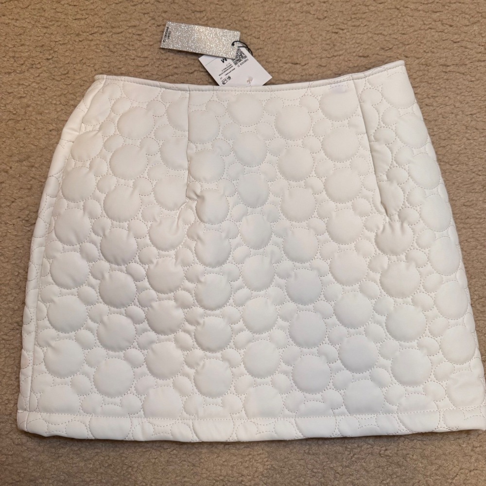 NWT Disney x Forever 21 Hidden Mickey Mouse Couture Quilted Front Zip Sz M - Picture 7 of 11